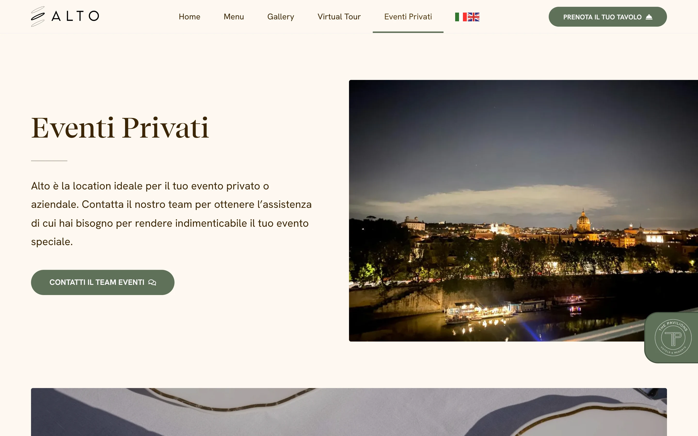 Alto Roma - HAUTE CUCINE