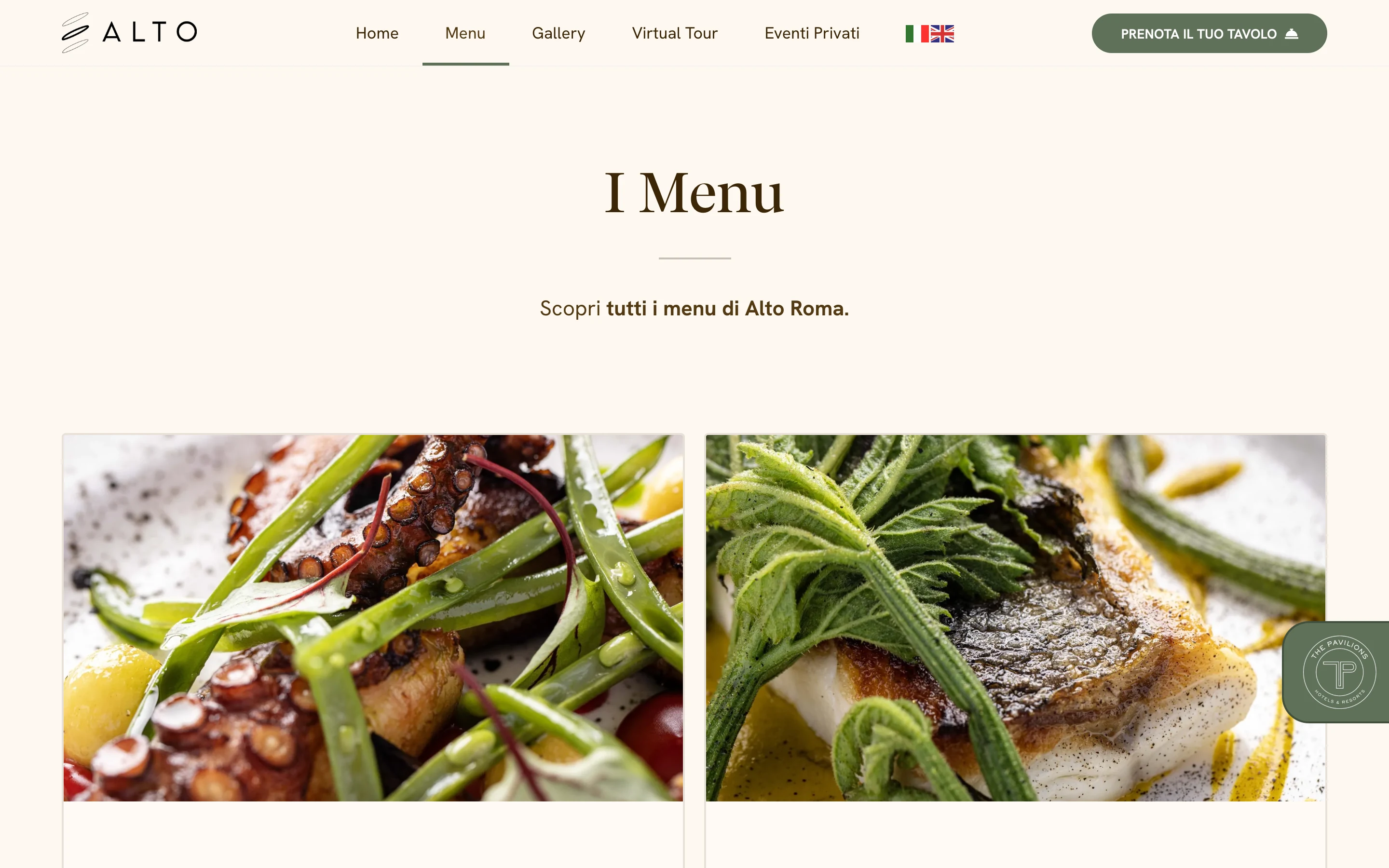 Alto Roma - HAUTE CUCINE