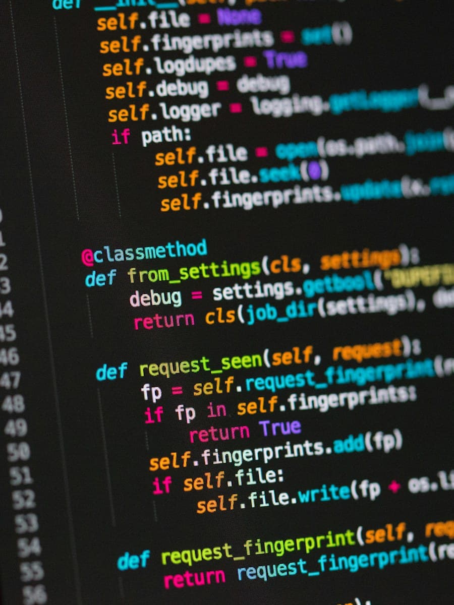 The code behind a website