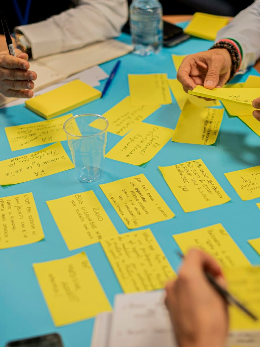 A project’s priorities on the table